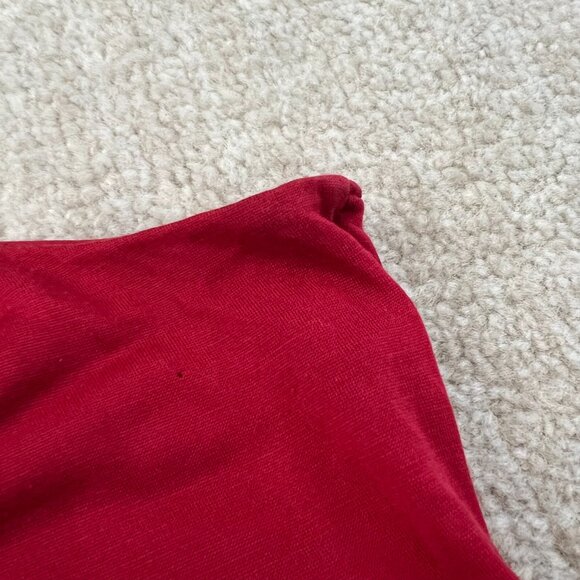 Vintage Y2K 2006 Banana Republic Red Silk Halter Knit Blouse Top S - Picture 8 of 11